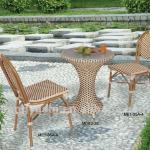 bamboo looking rattan chair and table YE-156