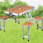 Bamboo picnic folding table and chair set LH-00000155