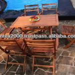 Barbara Set Folding Furniture made of teak wood