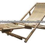 Beach chair with footrest from Vietnam, 100% handmade, 100% natural material BFC 008B