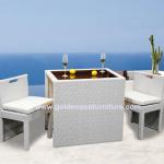 Beautiful White Rattan Bar Table Chairs New Design!! HGL-TB6048