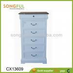 bedroom furniture, wooden cabinet w/6 drawers CX13609