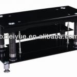 bent glass tv stand with aluminum alloy legs TV-224