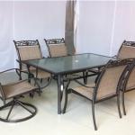 best selling 7pcs Sunrise Aluminum Sling Dining Chair &amp;table SV-SA2502