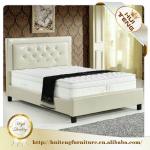 Best selling modern bedroom furniture leather bed LBD6388