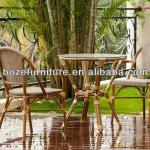 Bistro furniture: outdoor furniture seating set/ bamboo-like garden furniture SB017