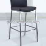 black leather bar stool chairs stainless steel leg HGS-901