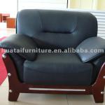 black leather sofa set SF-049