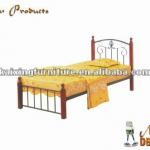 black metal bed frame with wooden sheets single bed DB-602 DB-602