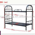 Black metal bunk bed for dormitory B-19