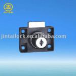 Black painted wafer drawer lock JT137