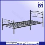 Black powder coating single steel bed MGB-174 MGB-174