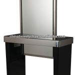 black salon station mirrors with locker MY-B034