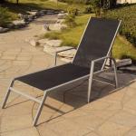 Black tex fabric and Strong aluminum Outdoor lounge chair YQ-TB-430