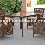 Blown wide rattan dinning table and chair/modern dinning/ YQR-420