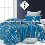 blue color elegant 100% cotton reactive printed italian bedding sets BP-R41