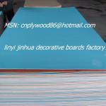 blue color glossy polyester plywood 1220*2440mm