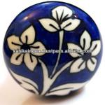 Blue Floral Ceramic Knob astk310124_3