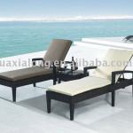 Brazail New design black rattan leisure bed FWB-070