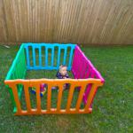 Bright Coloured Plastic Playpen