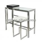 BT-013 Modern stainless steel bar furniture set for sale BT-013