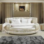 C173 beige color modern round bed C173