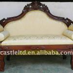 carved loveseat,wood sofa,antique sofa,carved wood sofa CF08506