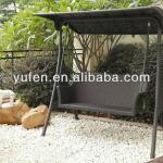 cast aluminum rattan adult swing set YF7070