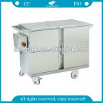 CE approved AG-SS035B stainless steel hospital food warmer trolley hospital food warmer trolley AG-SS035B