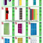 Celadon three doors steel military lockers DS-LK-268