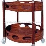 CH-017 Restaurant Wood Trolley Cart/Wine Cart / hotel service trolley / liquor trolley /liquor cart CH-017