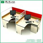 Cheaply wooden office wall partitions with glass D3