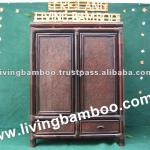 CHEMNITZ DARK BROWN BAMBOO WARDROBE WA-006