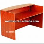 cherry red wooden morden design reception desk counter MX-169