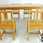 Children 5-Piece Dining Set Made Of Quality Bamboo - 2 Years Warranty TH-Z1008