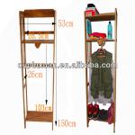 China manufacturer Eco-friendly bamboo cloth shelf for bedroom furniture R-01 for bamboo bedroom furniture