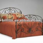 china manufacturer furniture hand forged painting steel bed frame design steel bed frame