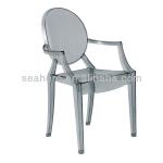 China Manufacturer Taizhou Sea-hero PC Italian Design Louis Ghost plastic Chair PC885