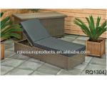 China Rattan Sunlounger PE Rattan Alum Frame RQ13047