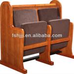 China wooden folding Church chair for Church chair hall seats HF-L003