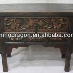 chinese antique Shanxi elm wood recycle distressed hand carved console table 10122419