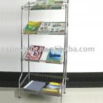 Chrome magazine rack AMJ-M01