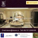 classic solid wood carve villa furniture bedroom E03-001 E03-001