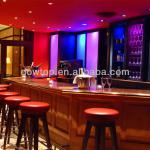 classic wood effect and acrylic solid surface bar counter for hotel bar DTB52