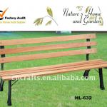 Classic Wooden and Cast Iron Garden Bench LD-HL632