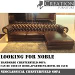 Classical Chesterfield Sofa/Neoclassical sofa/leather sofa A002