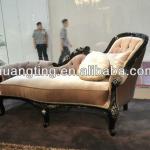 classical fabric chaise lounge/ antique fabric lounge/ living room fabric sofa 221#