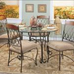 Classical Glass top Dining Table and chairs set XH-CZ-0143