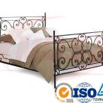 classical wrought Iron bed queen-011