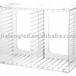 clear acrylic cd tower or stackable cd storage holds 14cds H91382